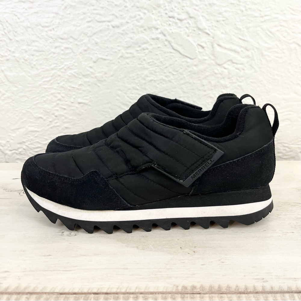 Merrell Sneakers Black Quilted Puffer Alpine Polar Moc Strap 8.5